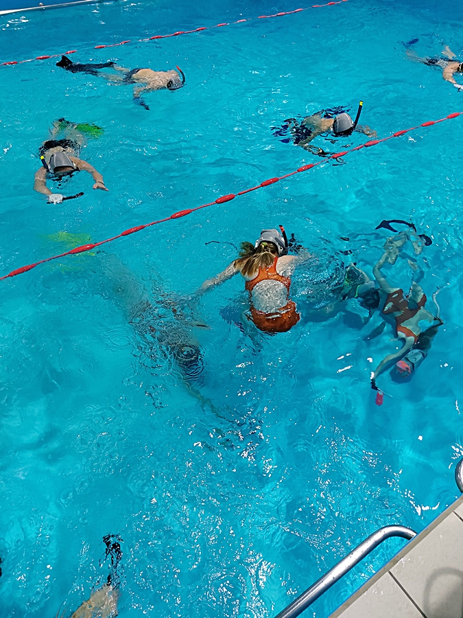 Hokej pod wodą Walenie Siemianowice Śląskie Trening 16 XII 2023